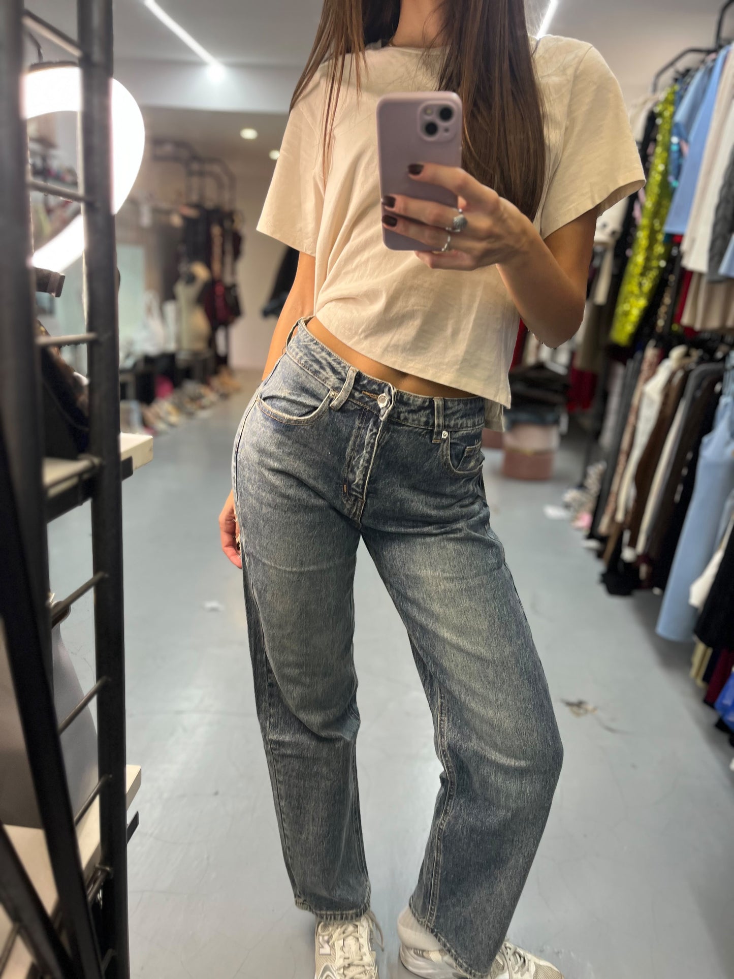 Jeans tasca Leopard