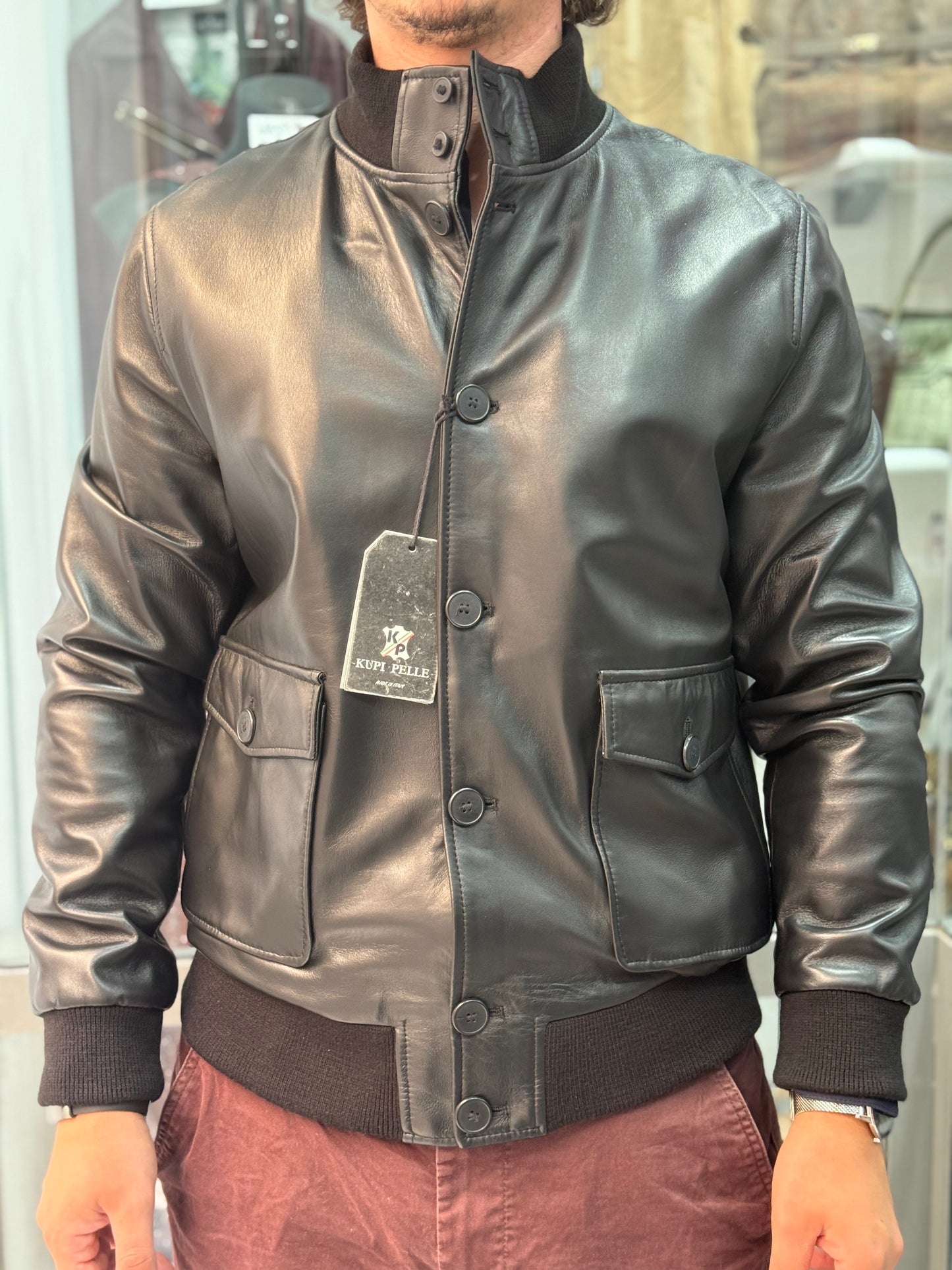 Bomber  con bottoni