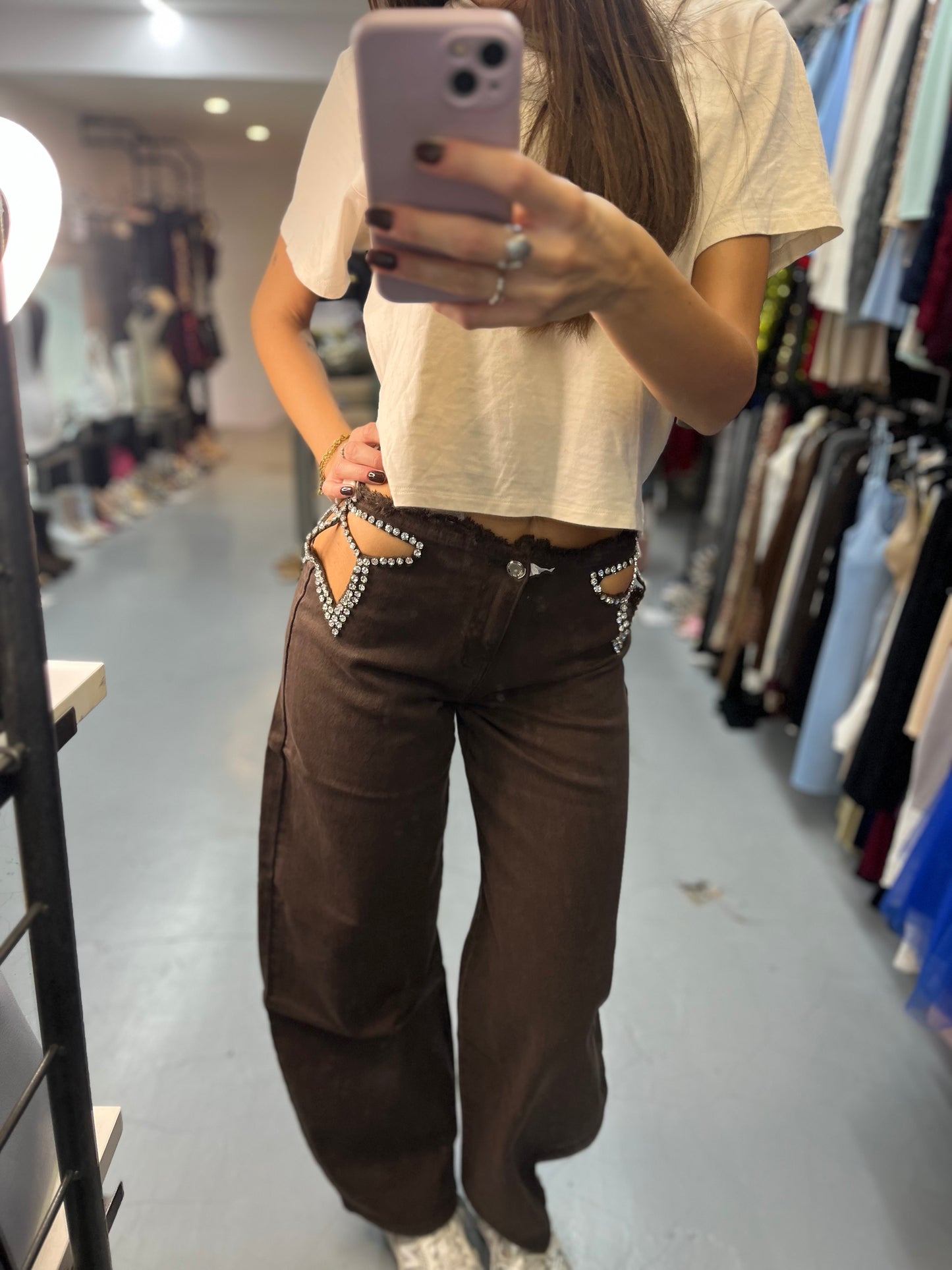 Jeans farfalle